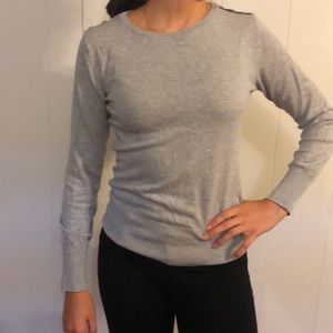 Gray Sweater with button details, size L